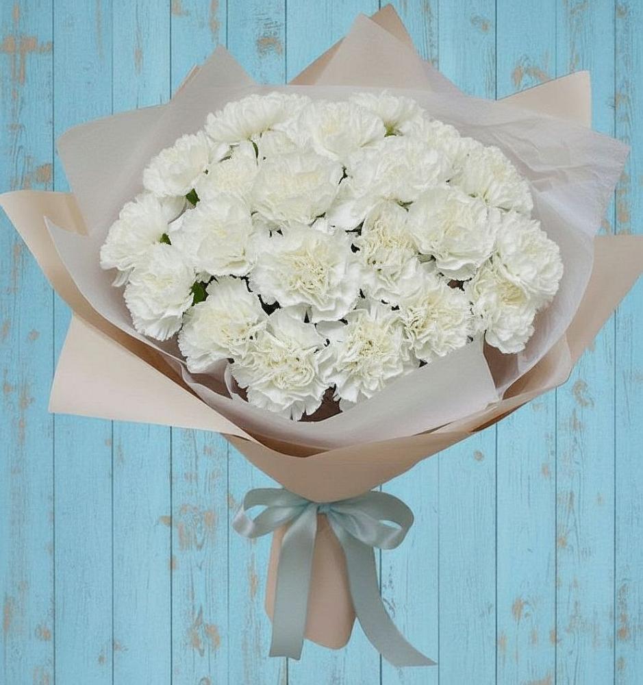 Букет цветов из: Гвоздики в Товарково Тульская область 