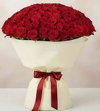 Букет 101 Красная роза Милано в Товарково Тульская область 