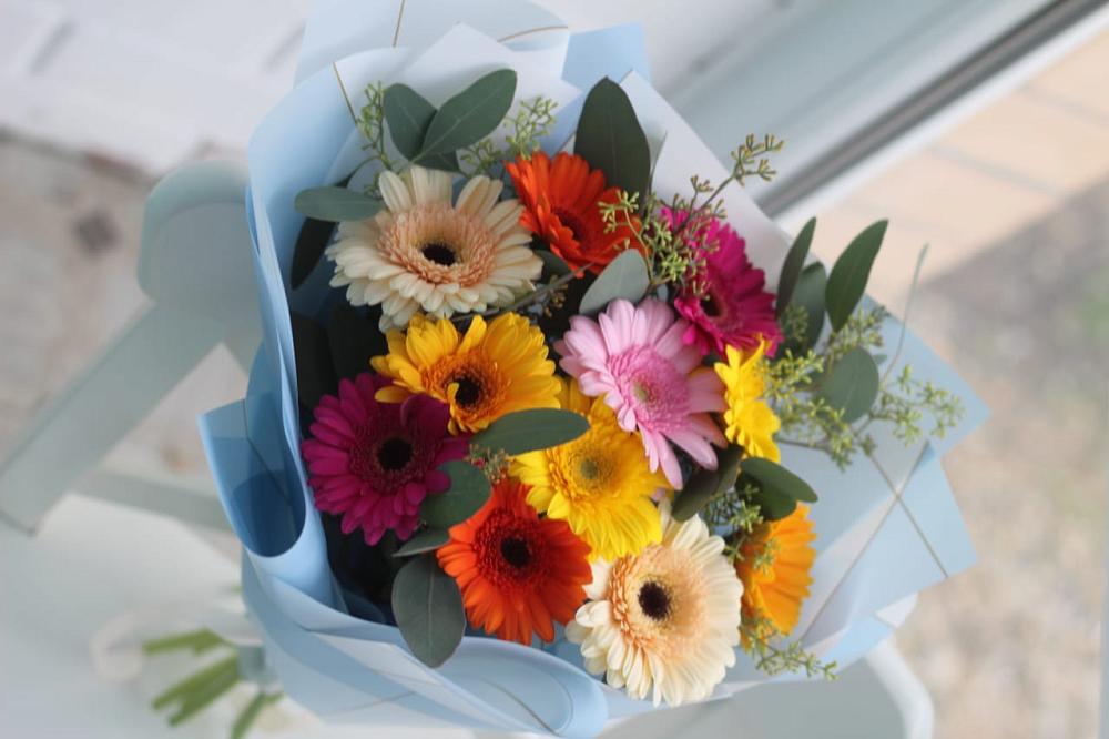 Букет цветов из: Герберы в Товарково Тульская область 