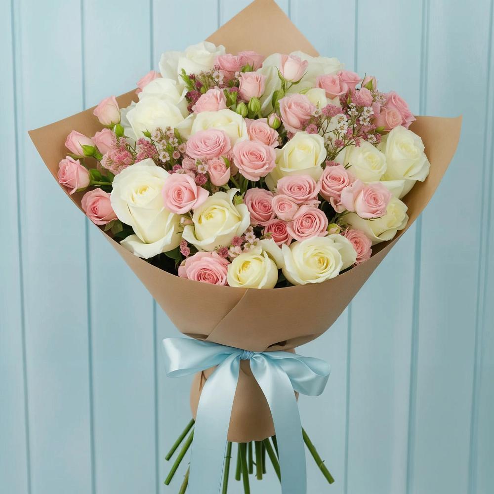 Букет цветов из: Розы в Товарково Тульская область 