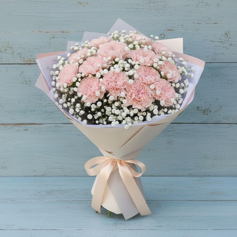 Букет цветов из: Гвоздики в Товарково Тульская область 