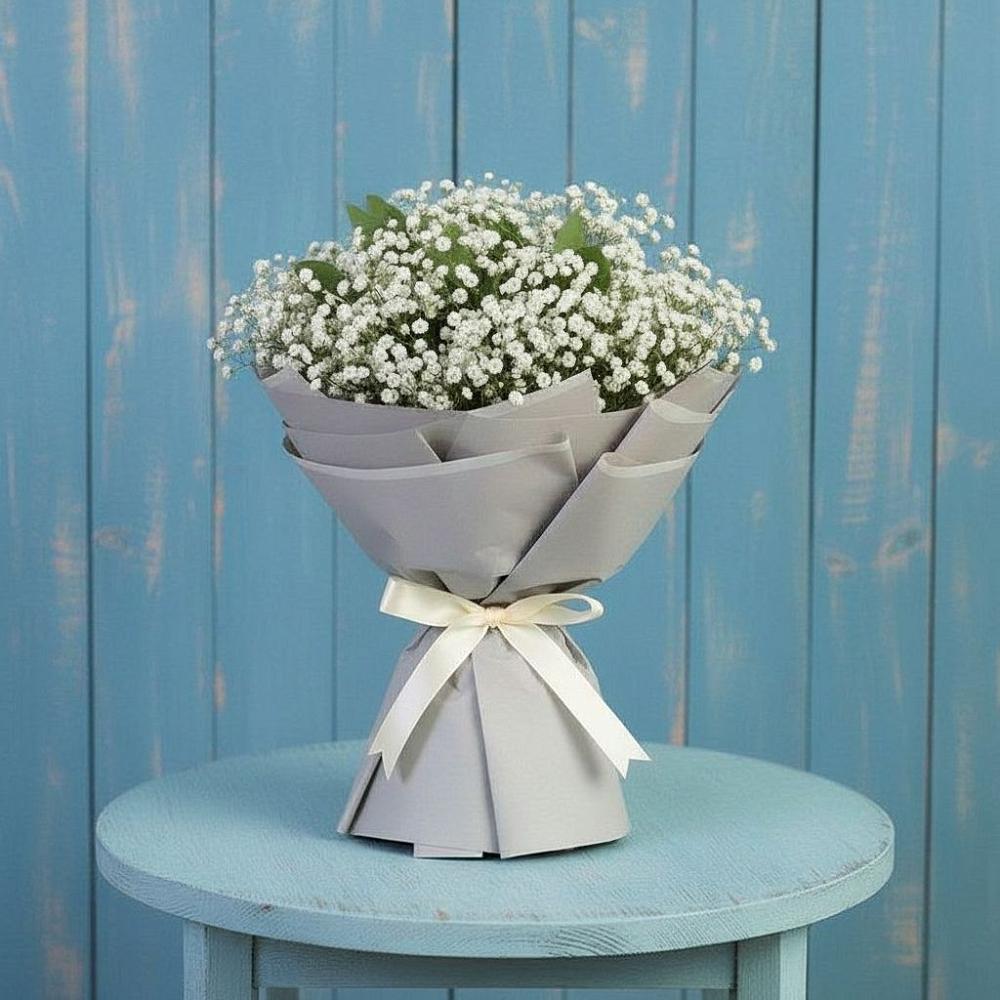 Букет цветов из: Гипсофила в Товарково Тульская область 