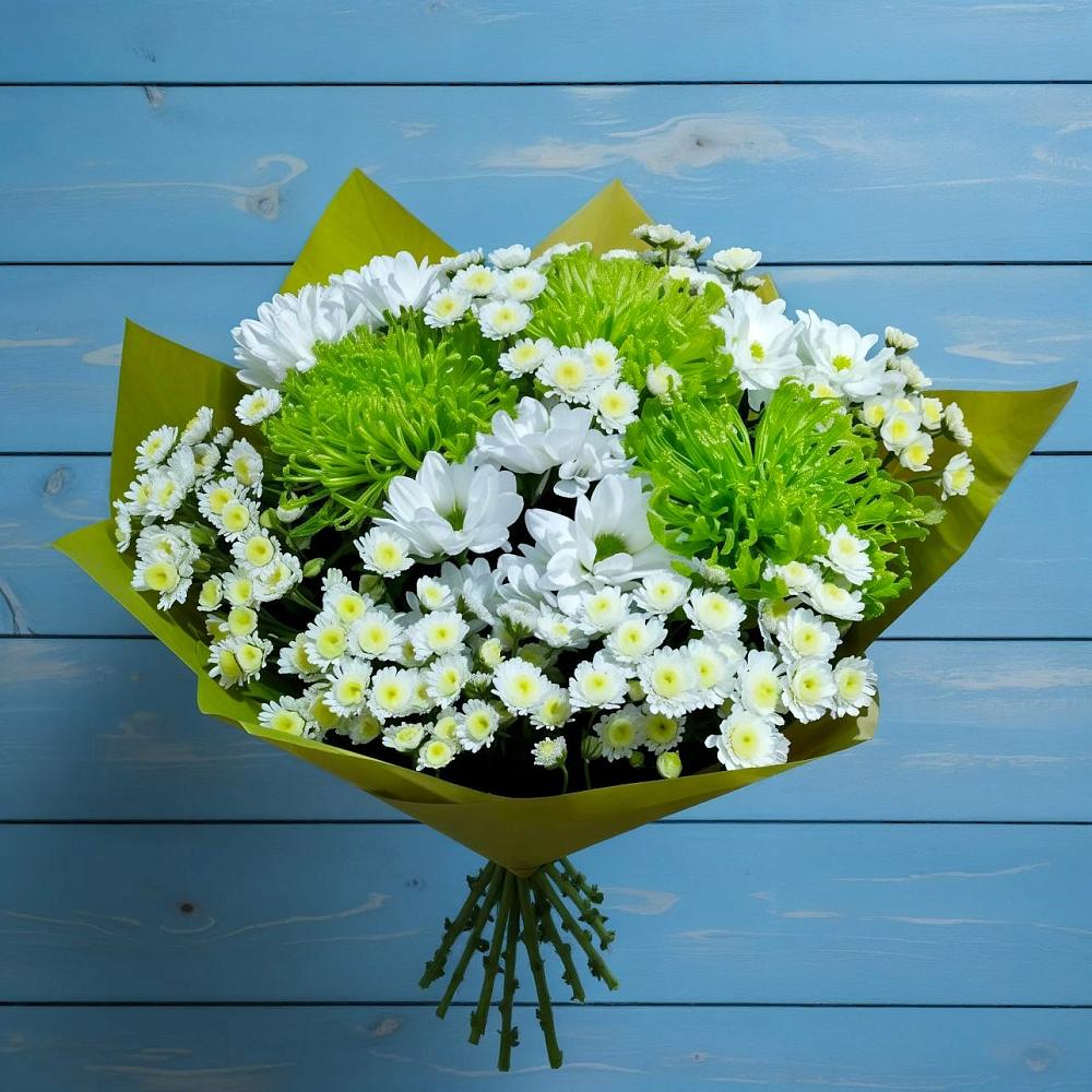Букет цветов из: Хризантемы в Товарково Тульская область 
