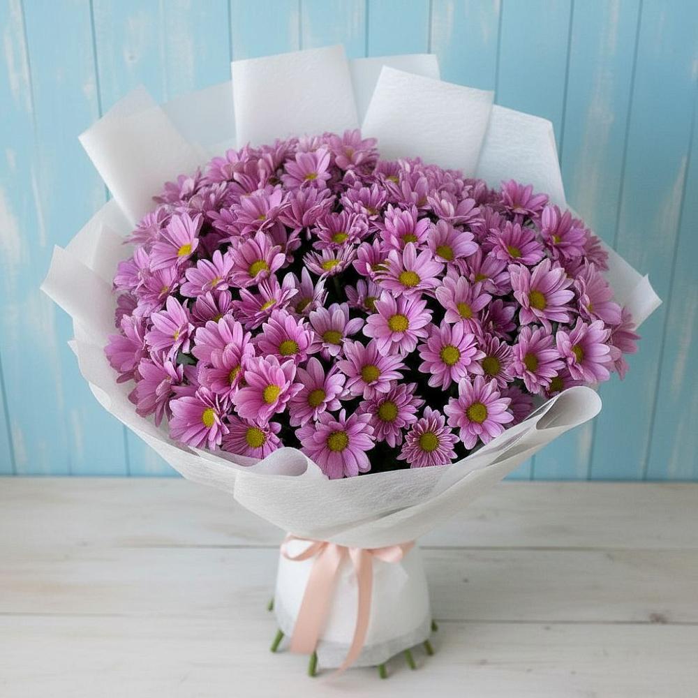 Букет цветов из: Хризантемы в Товарково Тульская область 