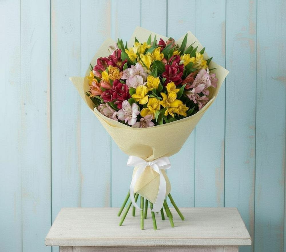 Букет цветов из: Альстромерии в Товарково Тульская область 