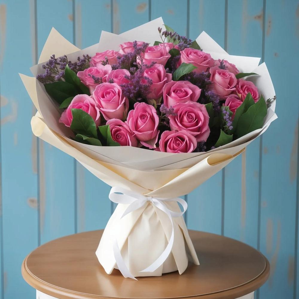 Букет цветов из: Розы в Товарково Тульская область 