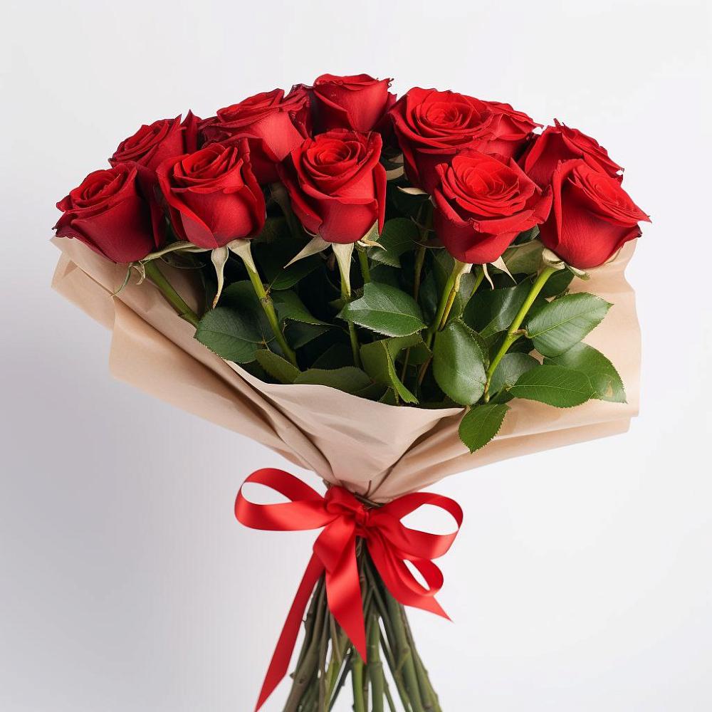 Букет 11 Красных роз Эдлесс Лав в Товарково Тульская область 